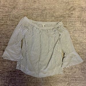 Joie Off the Shoulder Silk Blouse